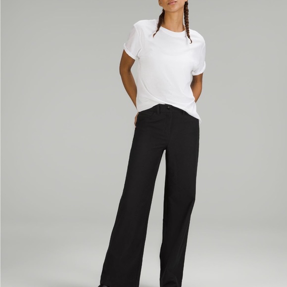 Lululemon City Sleek 5 Pocket High Rise Wide Leg Pant Full Length 25 - Picture 2 of 4